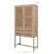 Hello Honey® 6ft. Natural Woven Cane & Wood Cabinet